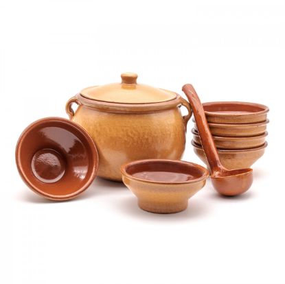 Picture of Corzana Pot with Bowls/ set of 8 pieces