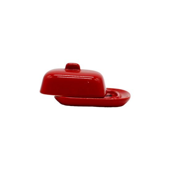Picture of Porcelain Cheese dish 5213 Red
