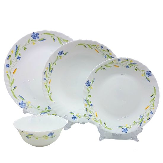 Picture of LaOpala Morning Glory Plate Set of 24 Pieces 