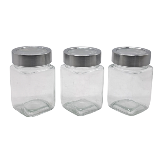 Picture of Glass Jar Set 45217/3 pieces 300ML