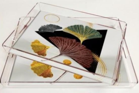Picture of Set Rec Plexi Tray FLOWER/AY035
