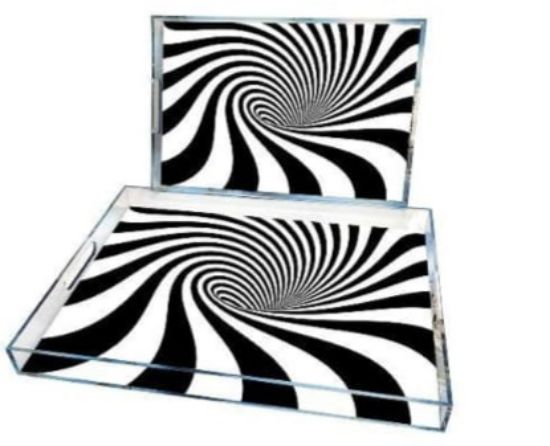 Picture of Set Rec Plexi Tray B&W/AY116