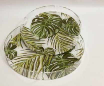 Picture of Set Round Plexi Tray AY403