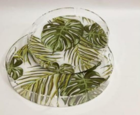Picture of Set Round Plexi Tray AY403