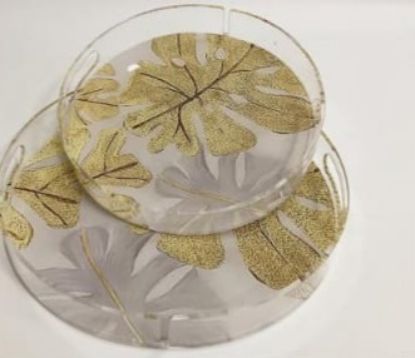 Picture of Set Round Plexi Tray AY430