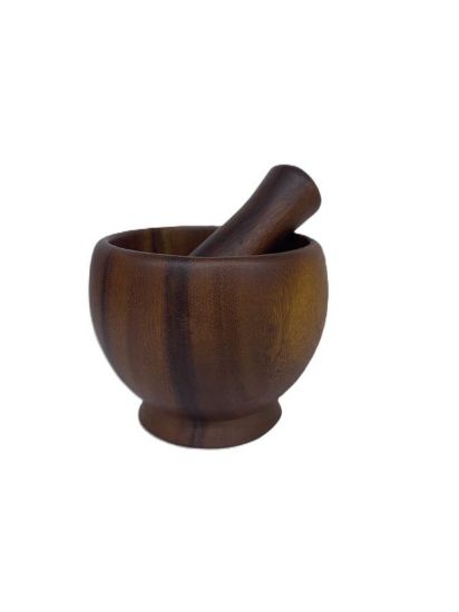 Picture of BILLI Wooden mortar & pestle 
