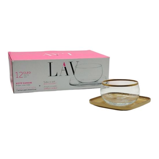 Picture of LAV Cup + saucer cleos1 Gold