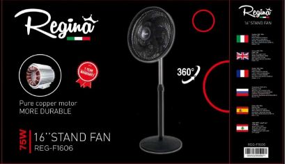 Picture of REGINA STAND FAN 16"/1606 -  Rotating Head 360° 