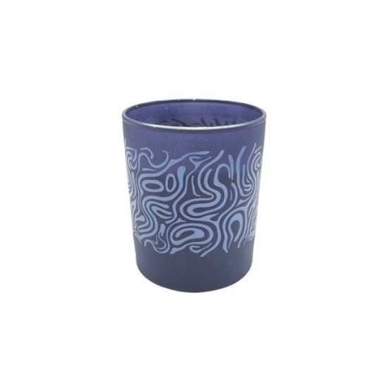 Picture of Glass Candle Peonylone R150 - Navy