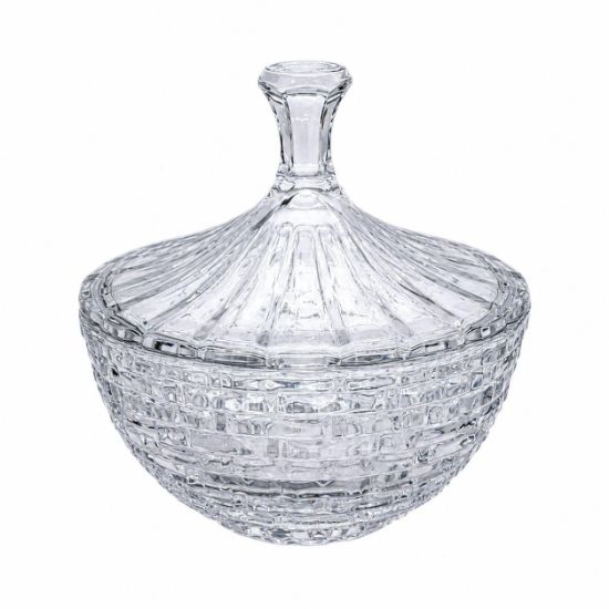 Picture of BRICK CANDY JAR CRYSTAL 