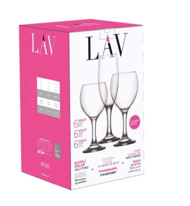 Picture of Lav Cup Set Misket MISS2/ 18 Pieces 