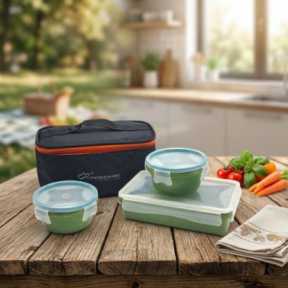 Picture of Princeware Container Set with Bag 6112/ 3 Pieces